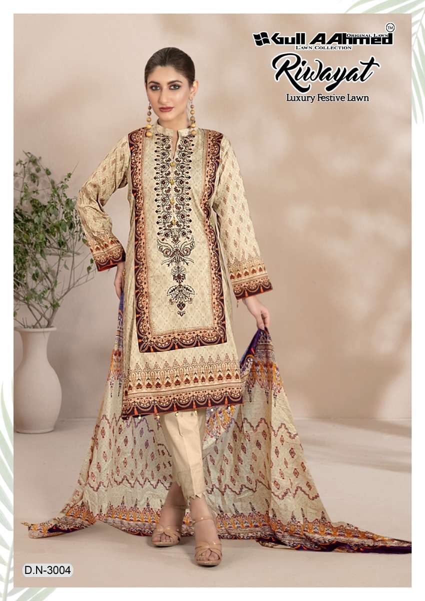 Gull AAhmed Riwayat Vol-3 – Dress Material - Wholesale Catalog