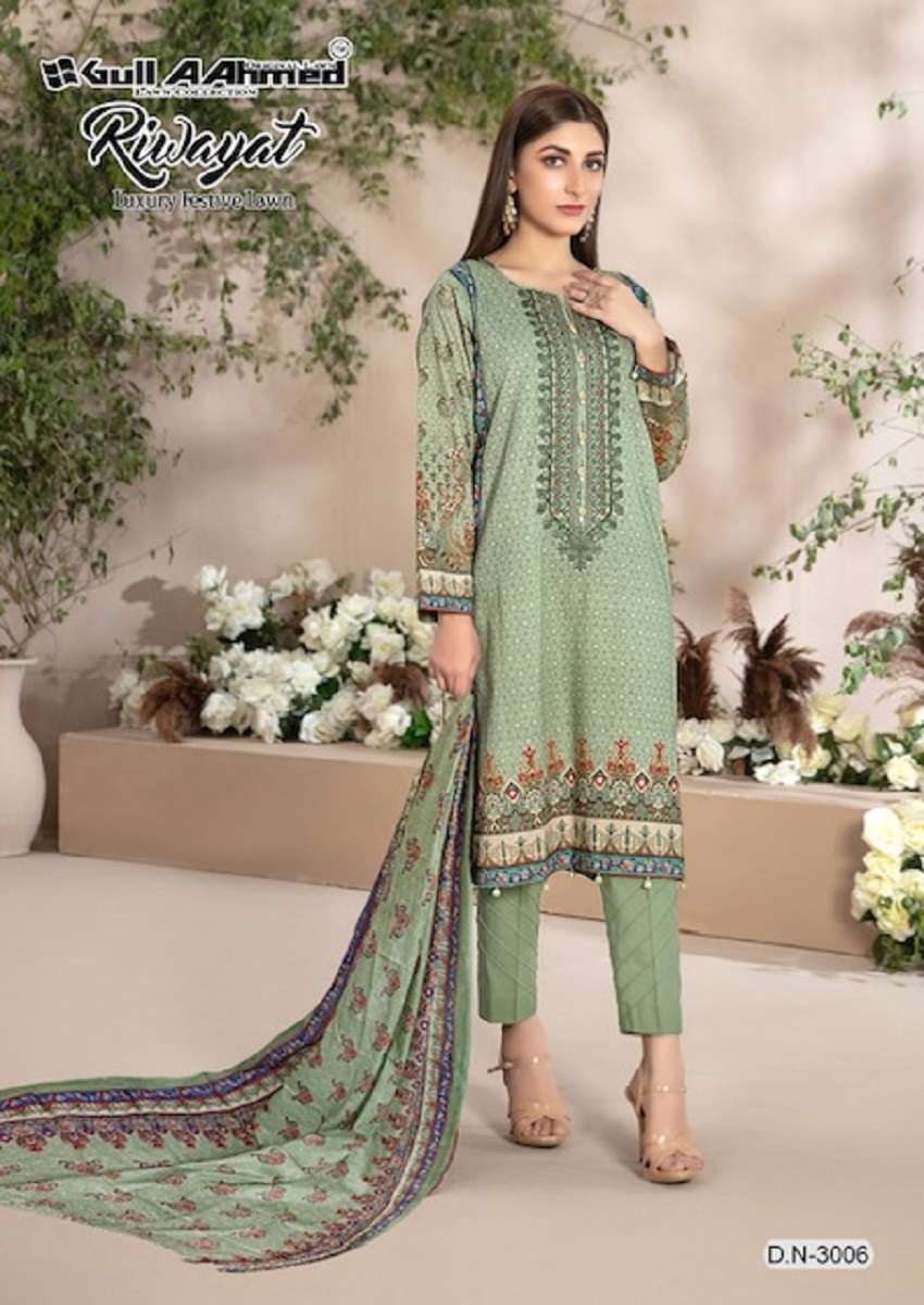 Gull AAhmed Riwayat Vol-3 – Dress Material - Wholesale Catalog