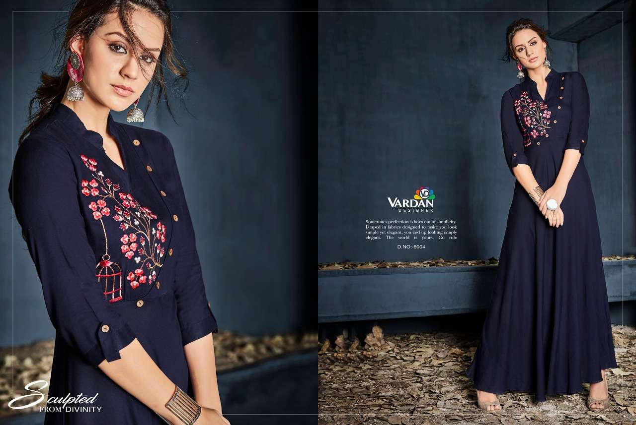 Catalog Fashion Mart » Wooglee Barbela vol 4 rayon kurtis catalog wholesaler