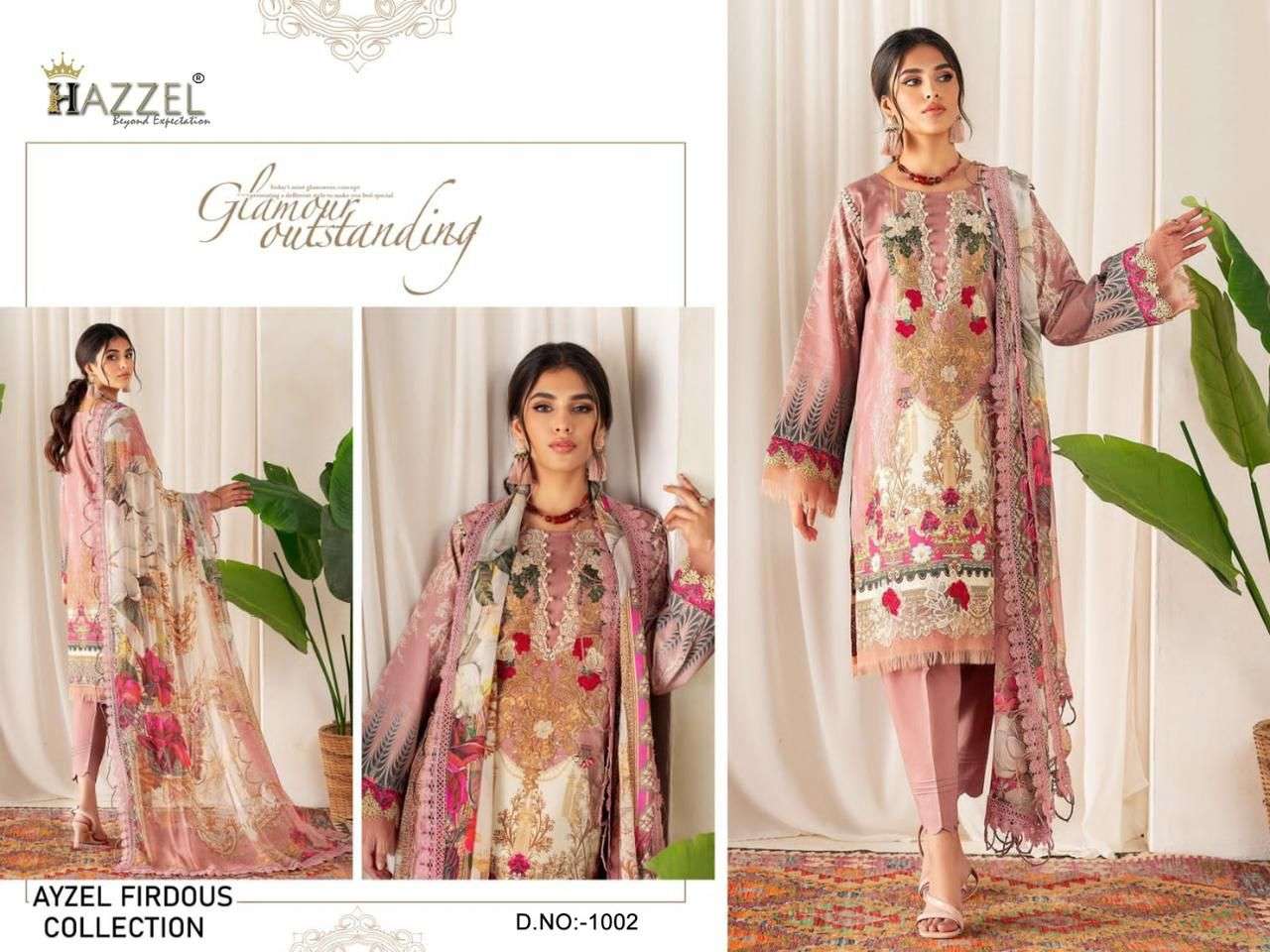 HAZZEL AYZEL FIRDOUS cotton COLLECTION Salwar kameez Wholesale catalog