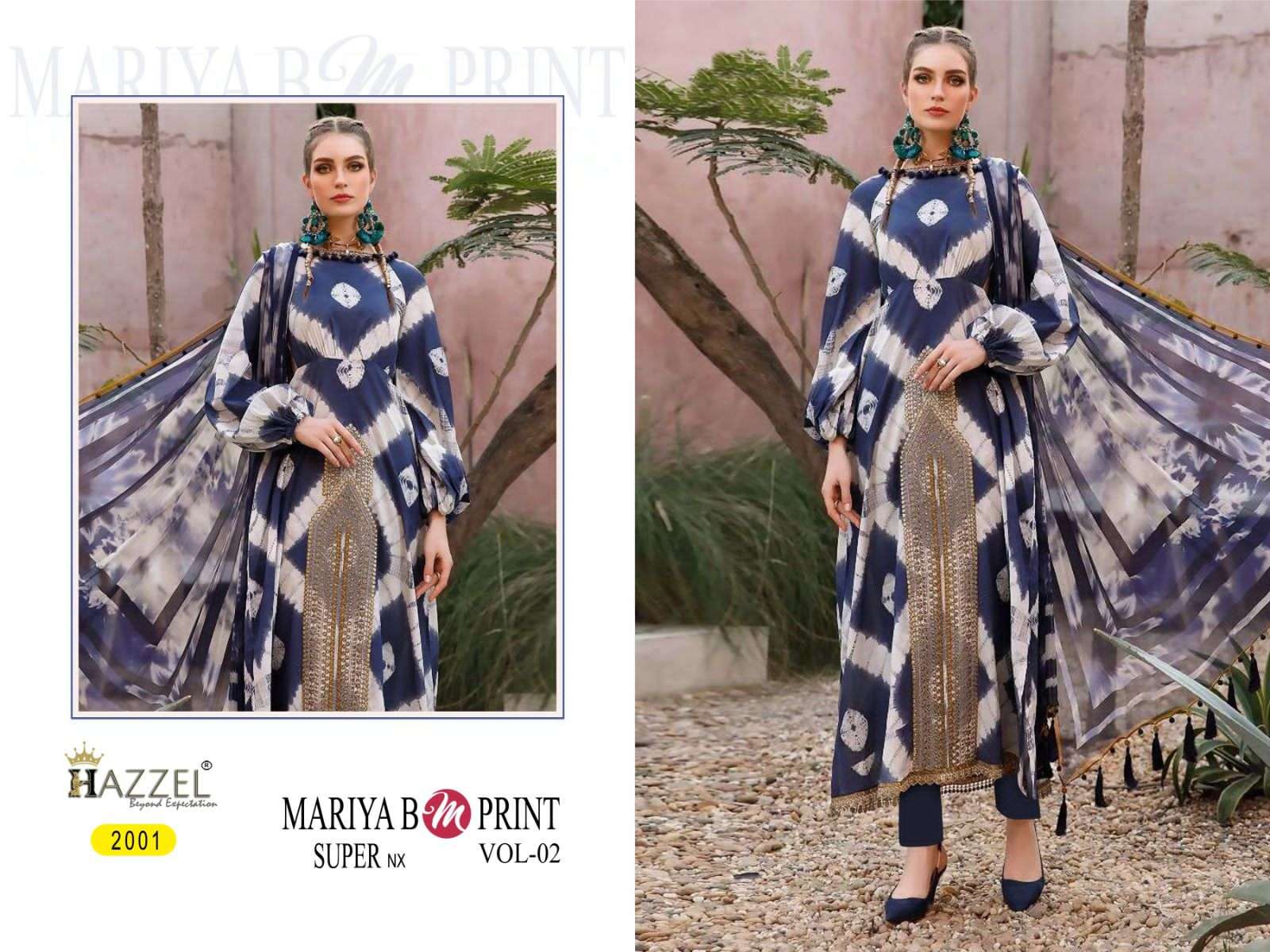Hazzel Maria B Mprints Summer Spring 23 2 Super Nx Chiffon Dupatta Wholesale catalog