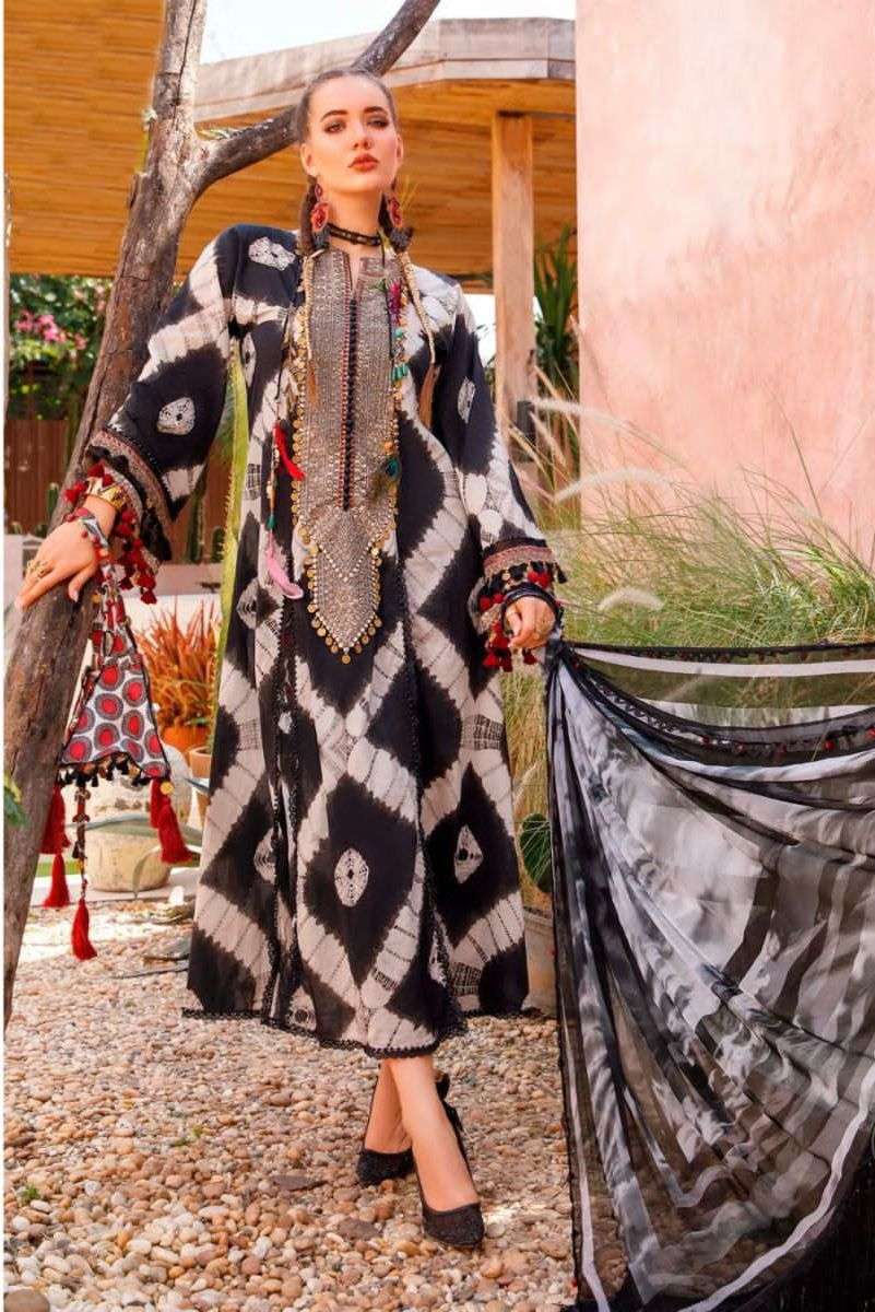 Hazzel Maria B Mprints Summer Spring 23 2 Super Nx Cotton Dupatta Wholesale catalog