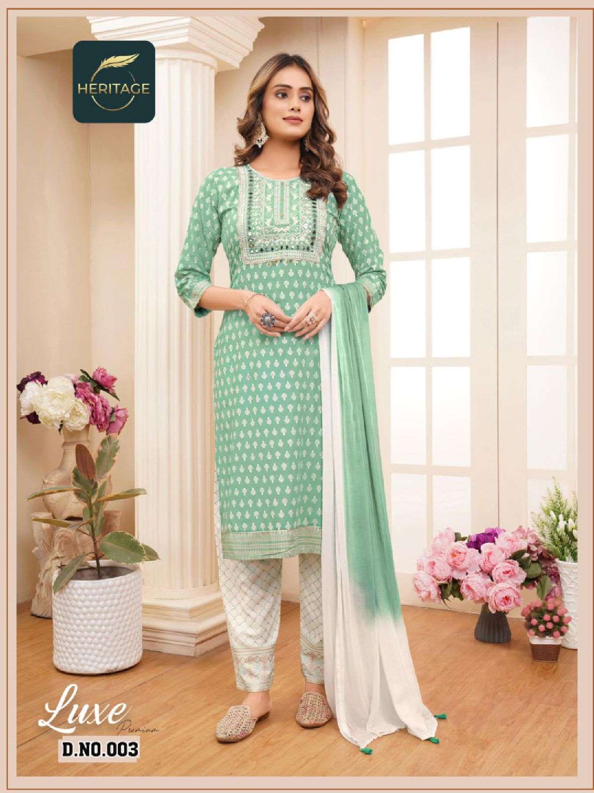 HERITAGE COLLECTION LUXE PREMIUM RAYON SLUB KURTI WHOLESALE CATALOG