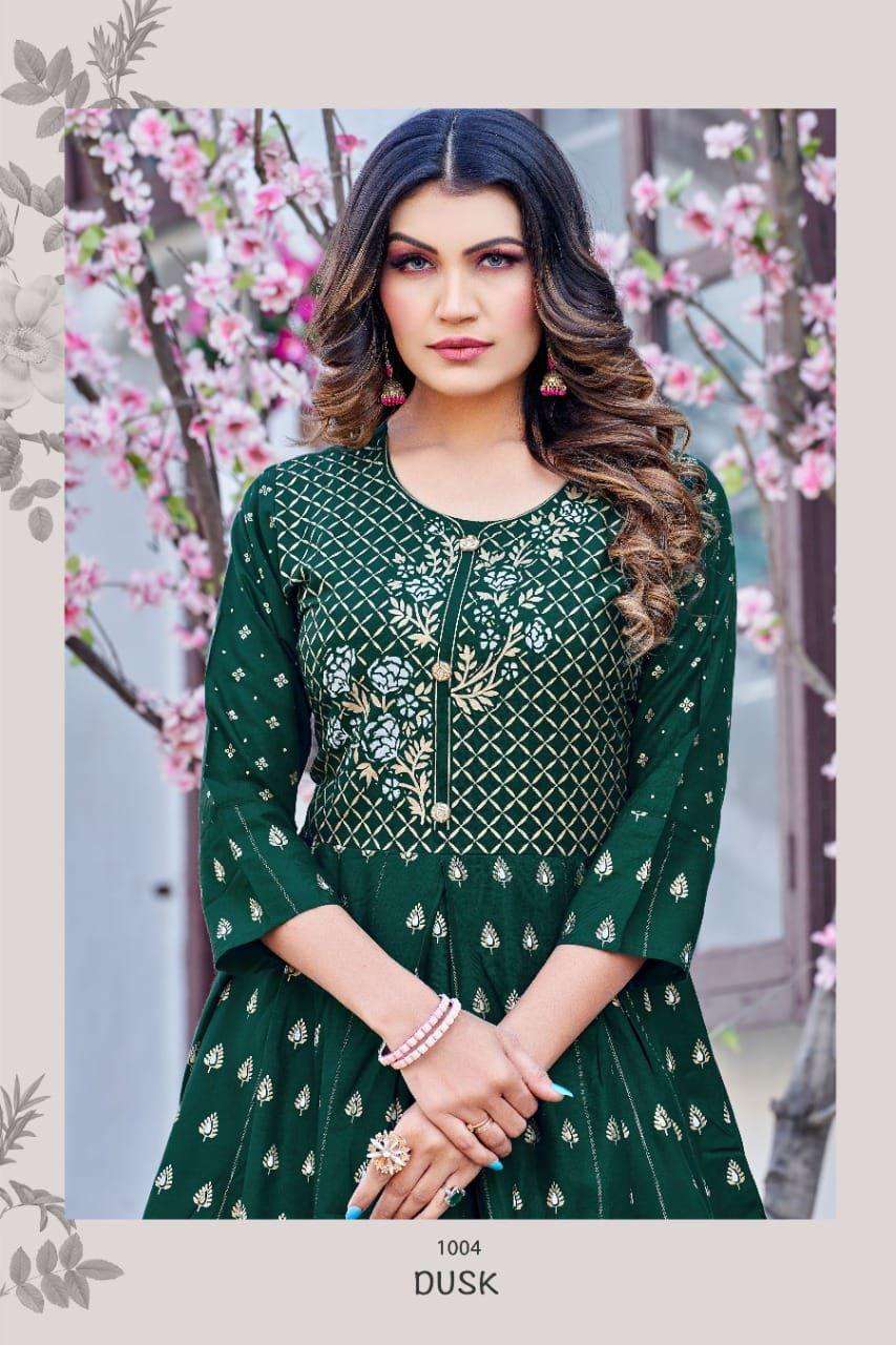 HIRWA Golden Surveen Rayon Kurti Wholesale catalog