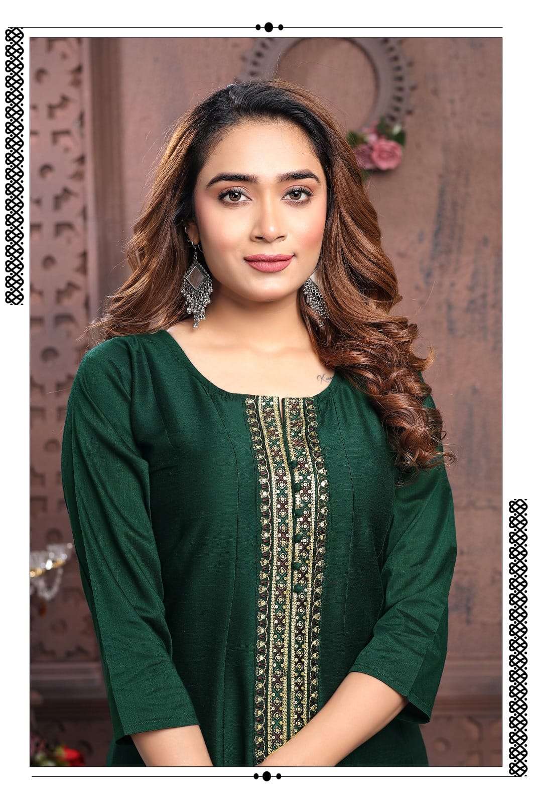 HIRWA Kali Long Slub Silk Kurti Wholesale catalog