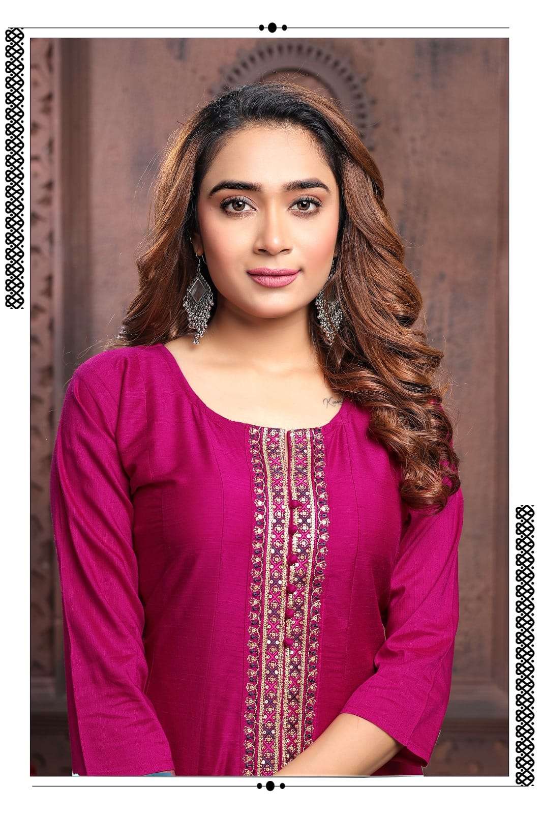 HIRWA Kali Long Slub Silk Kurti Wholesale catalog