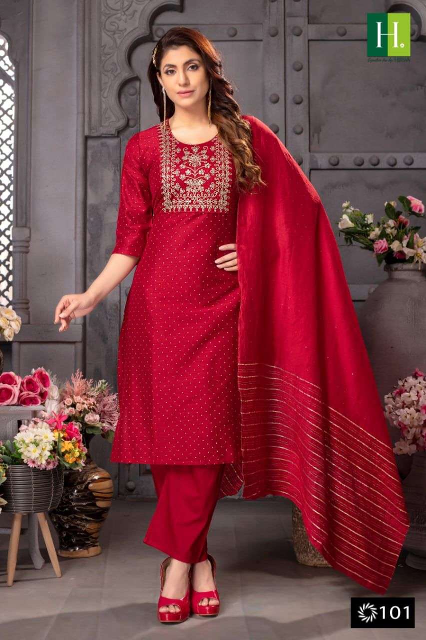 HIRWA Odhani vol-4 Kurti Wholesale catalog