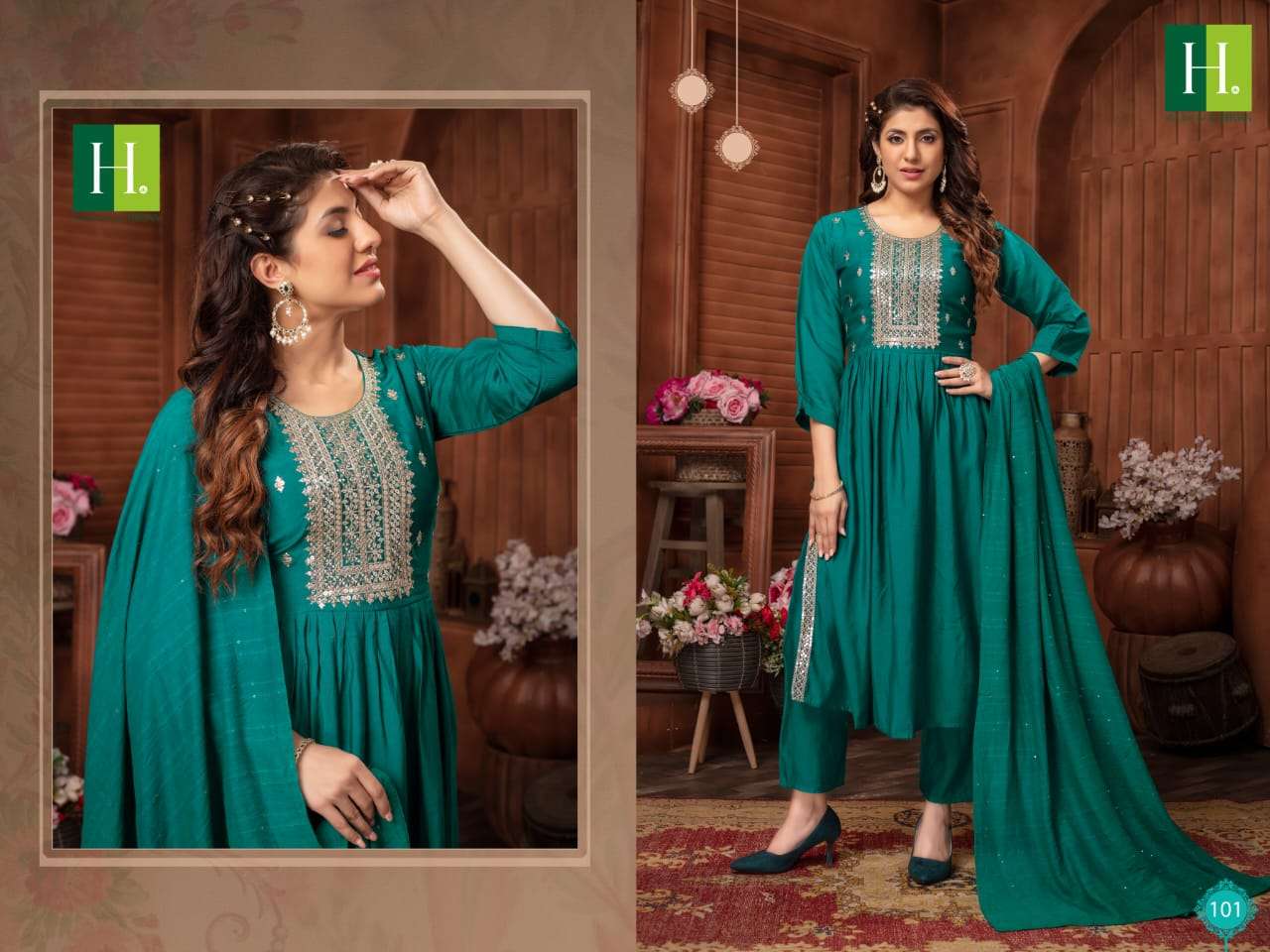 HIRWA SARGAM Naira Cut Kurti Wholesale catalog