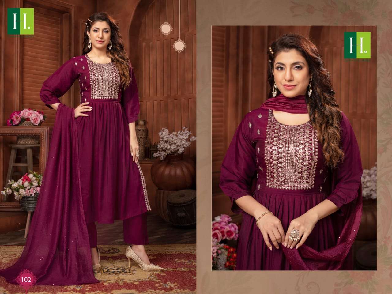 HIRWA SARGAM Naira Cut Kurti Wholesale catalog