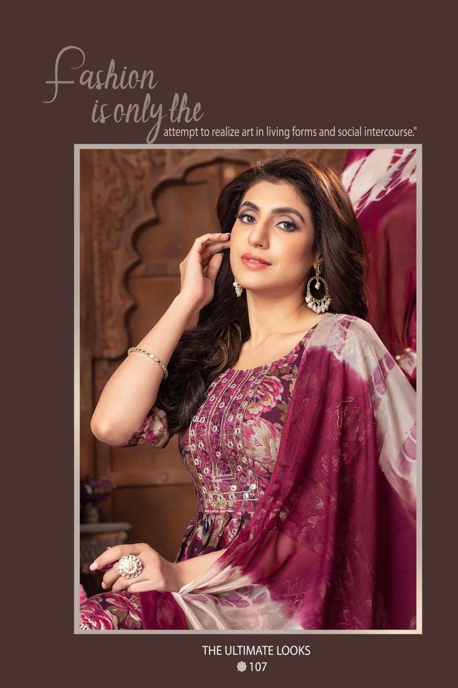 HIRWA SUMAN Naira Cut Kurti Wholesale catalog