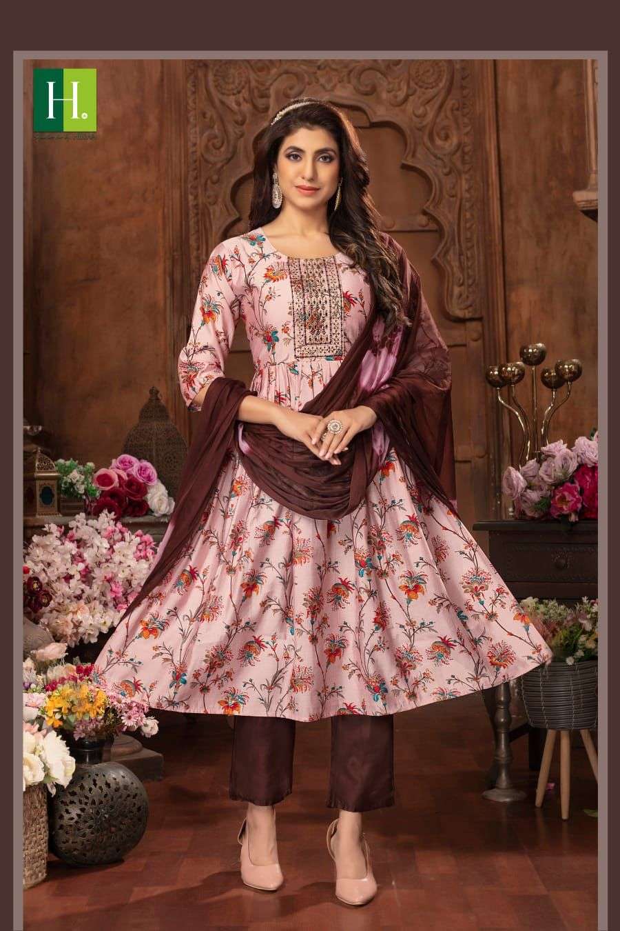 HIRWA SUMAN Naira Cut Kurti Wholesale catalog
