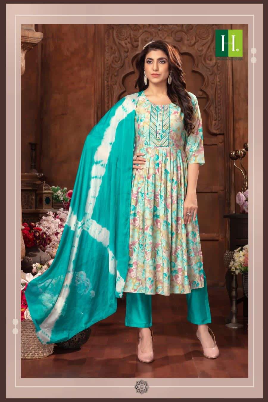 HIRWA SUMAN Naira Cut Kurti Wholesale catalog