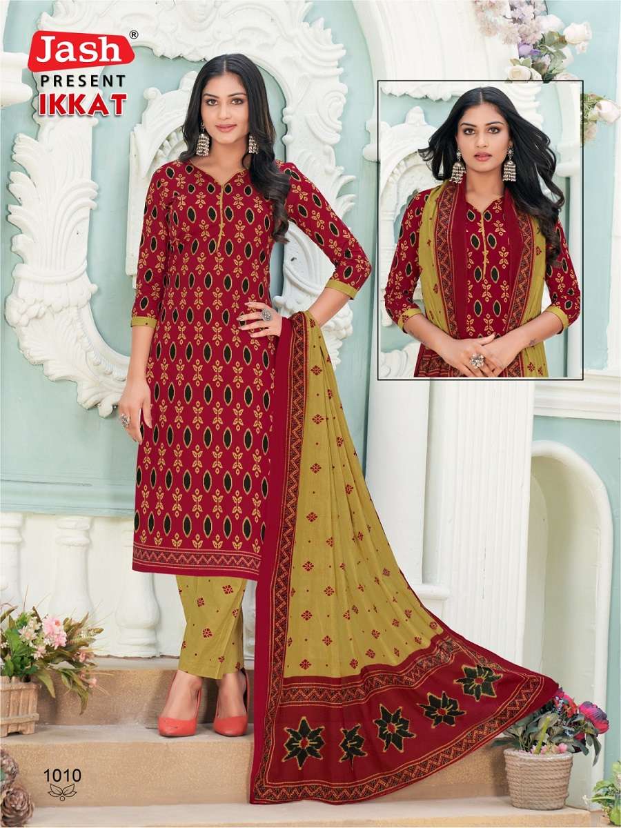 Jash Ikkat Vol-1 – Kurti Pant With Dupatta - Wholesale Catalog