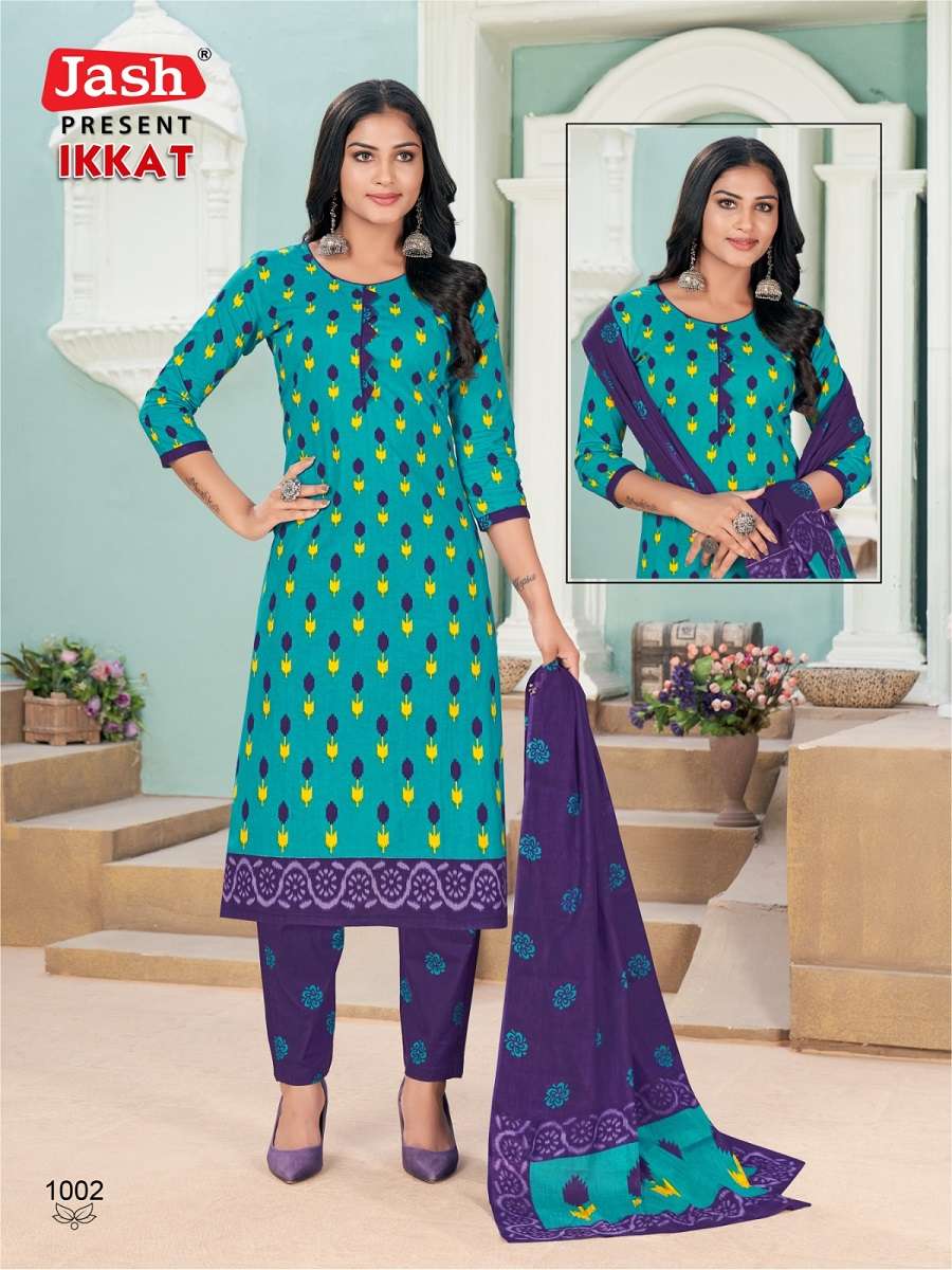 Jash Ikkat Vol-1 – Kurti Pant With Dupatta - Wholesale Catalog