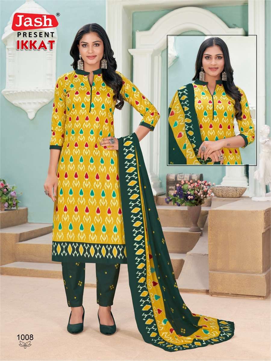 Jash Ikkat Vol-1 – Kurti Pant With Dupatta - Wholesale Catalog