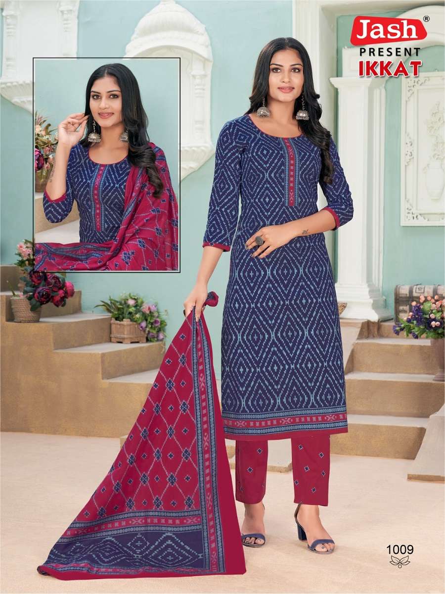 Jash Ikkat Vol-1 – Kurti Pant With Dupatta - Wholesale Catalog