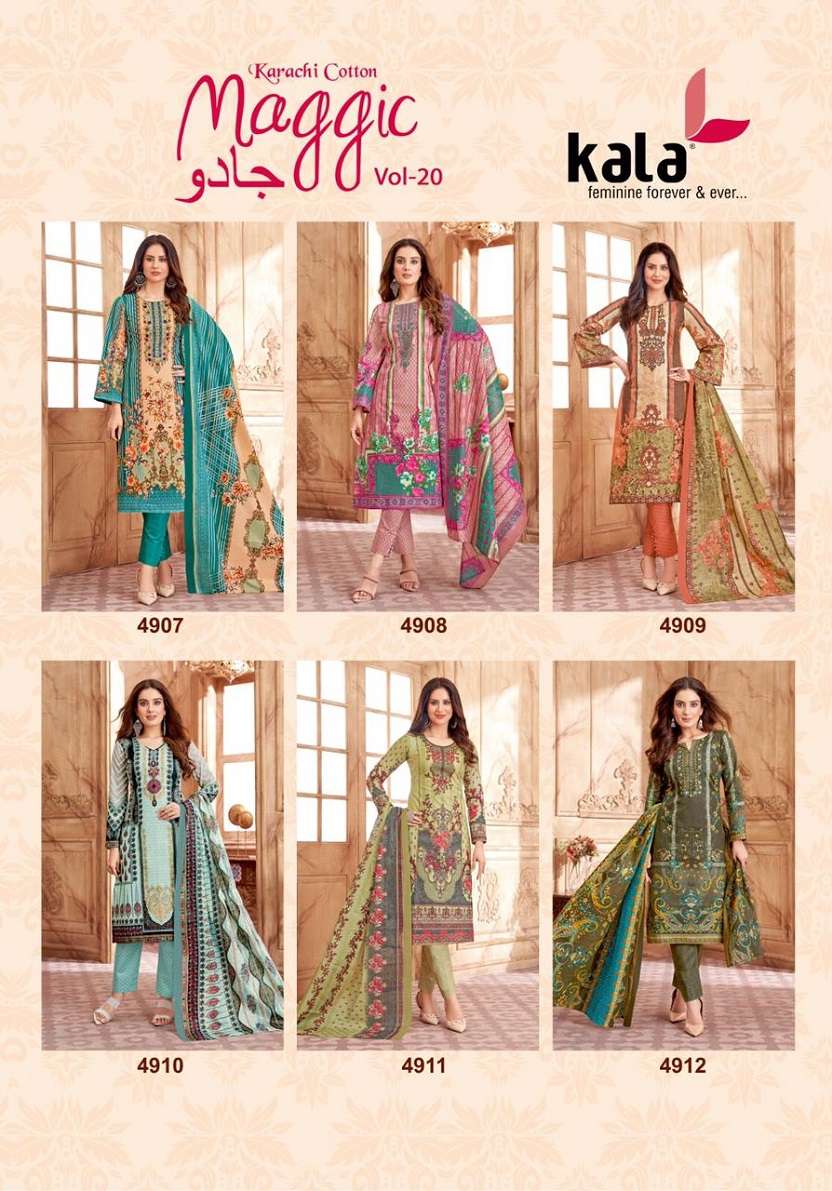Kala Maggic Vol-20 – Dress Material - Wholesale Catalog