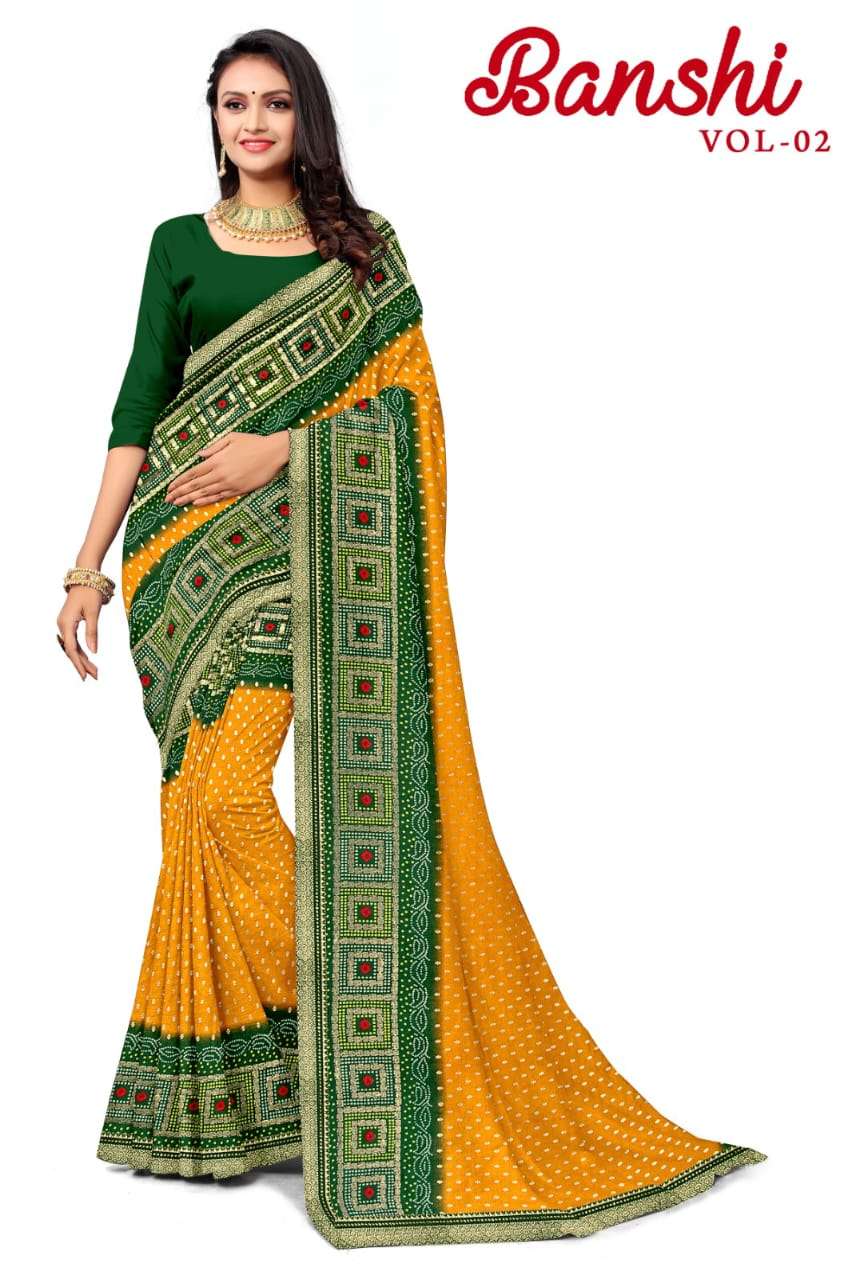 KAMYA BANSHI 2 MOSS FOIL SAREES Wholesale catalog