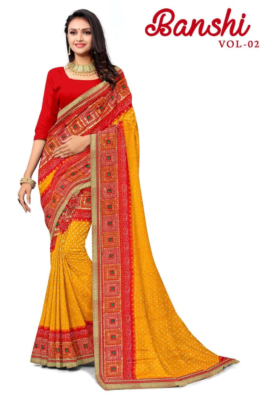 KAMYA BANSHI 2 MOSS FOIL SAREES Wholesale catalog
