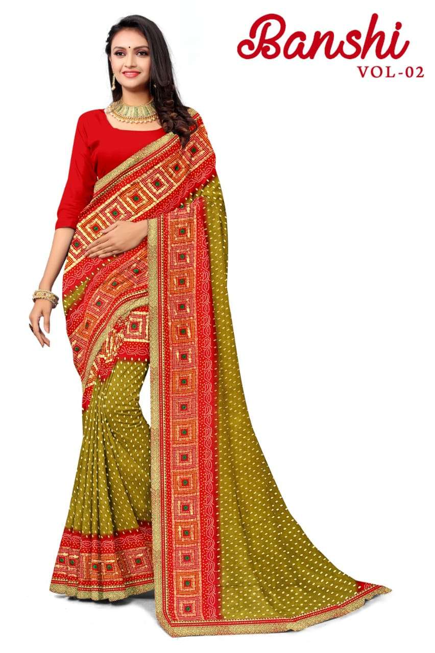 KAMYA BANSHI 2 MOSS FOIL SAREES Wholesale catalog
