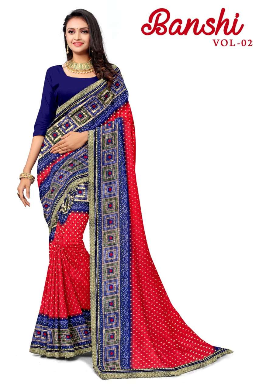 KAMYA BANSHI 2 MOSS FOIL SAREES Wholesale catalog
