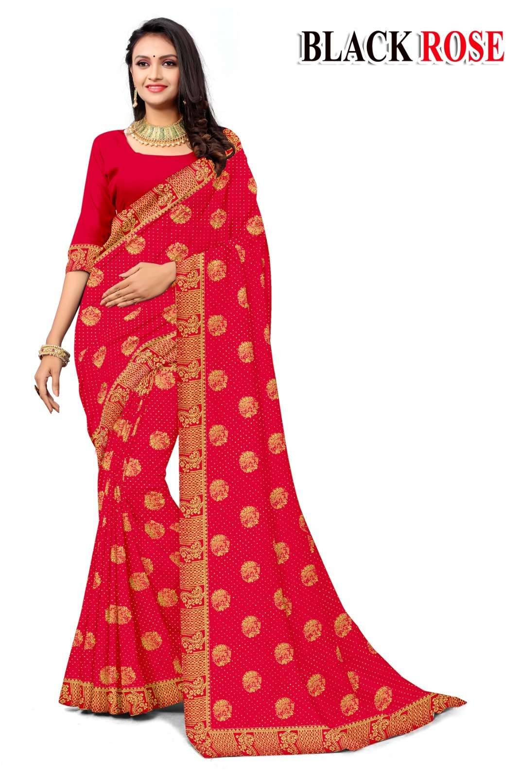 KAMYA BLACK ROSE KUMARI SILK SAREES Wholesale catalog