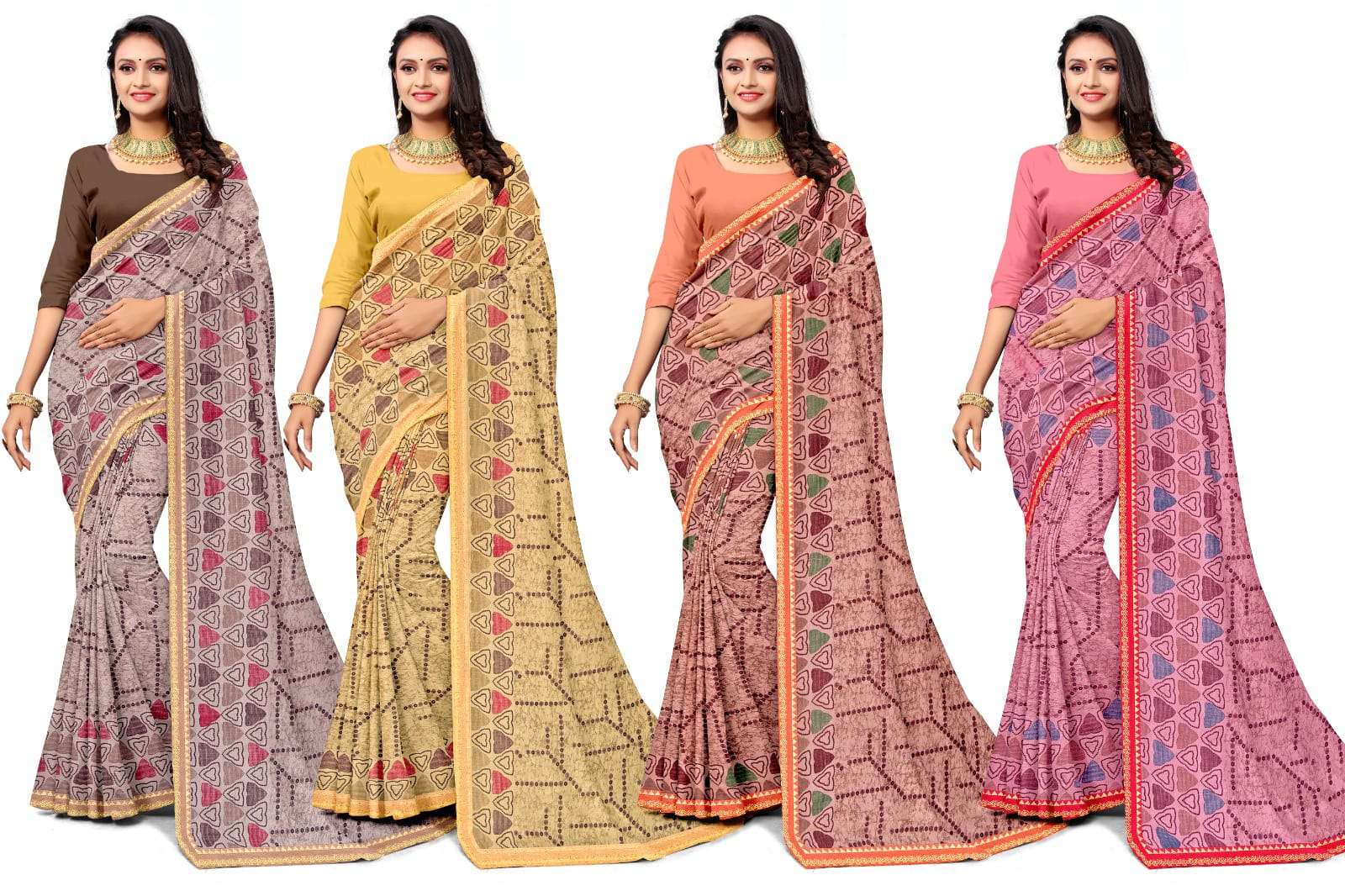 KAMYA DILKHUSH 4 SAREES Wholesale catalog