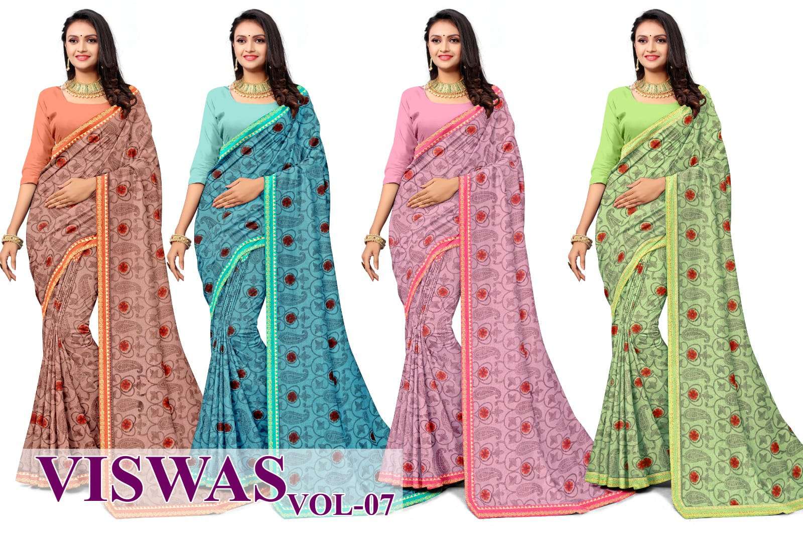 KAMYA DILKHUSH 7 SAREES Wholesale catalog