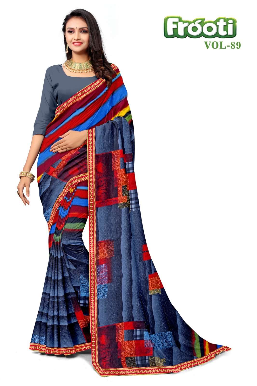 KAMYA FROOTI-89 RENIAL SAREES Wholesale catalog