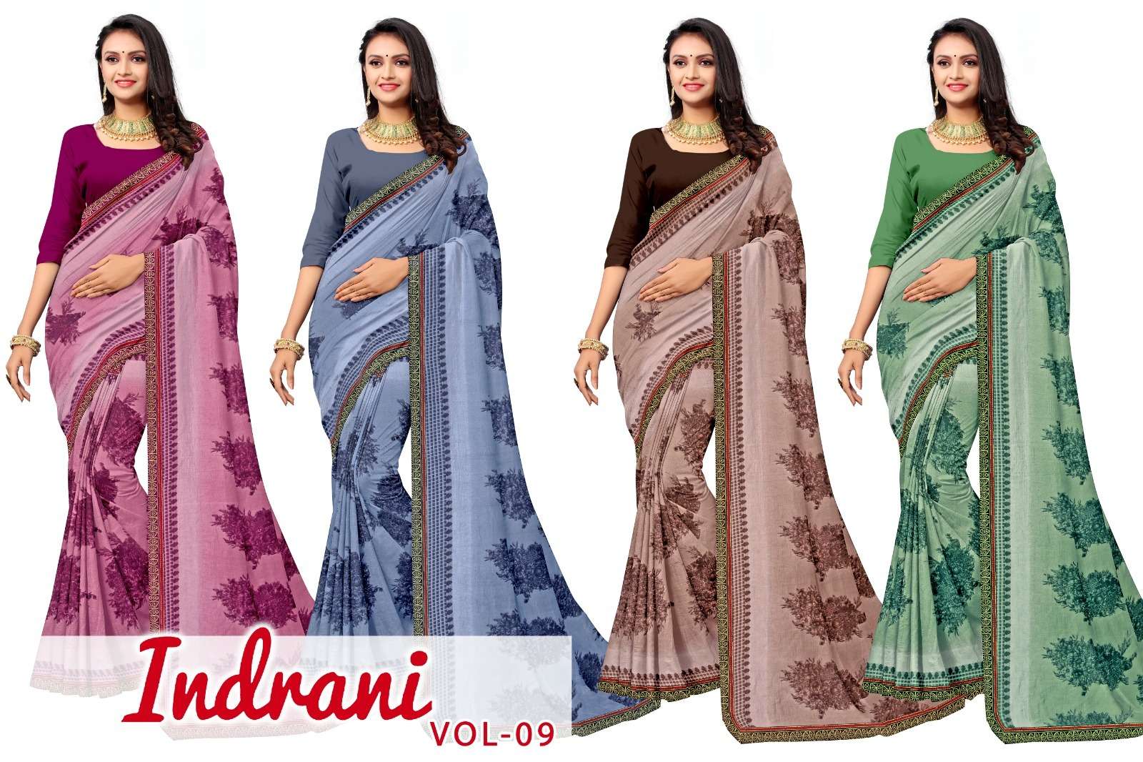 KAMYA INDRANI-9 RENIAL SAREES Wholesale catalog