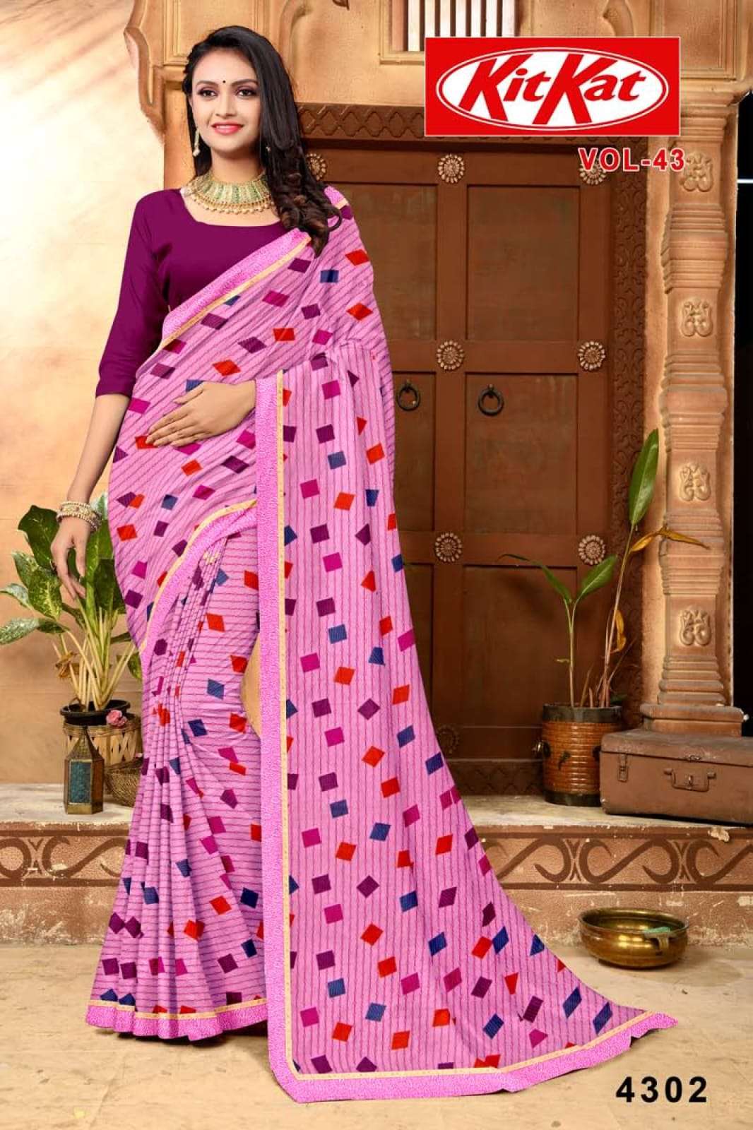KAMYA KITKAT 43 SAREES Wholesale catalog