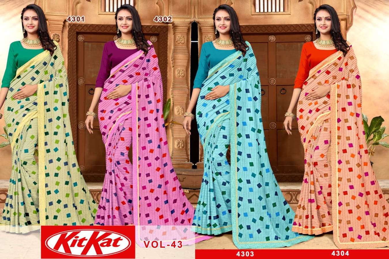 KAMYA KITKAT 43 SAREES Wholesale catalog