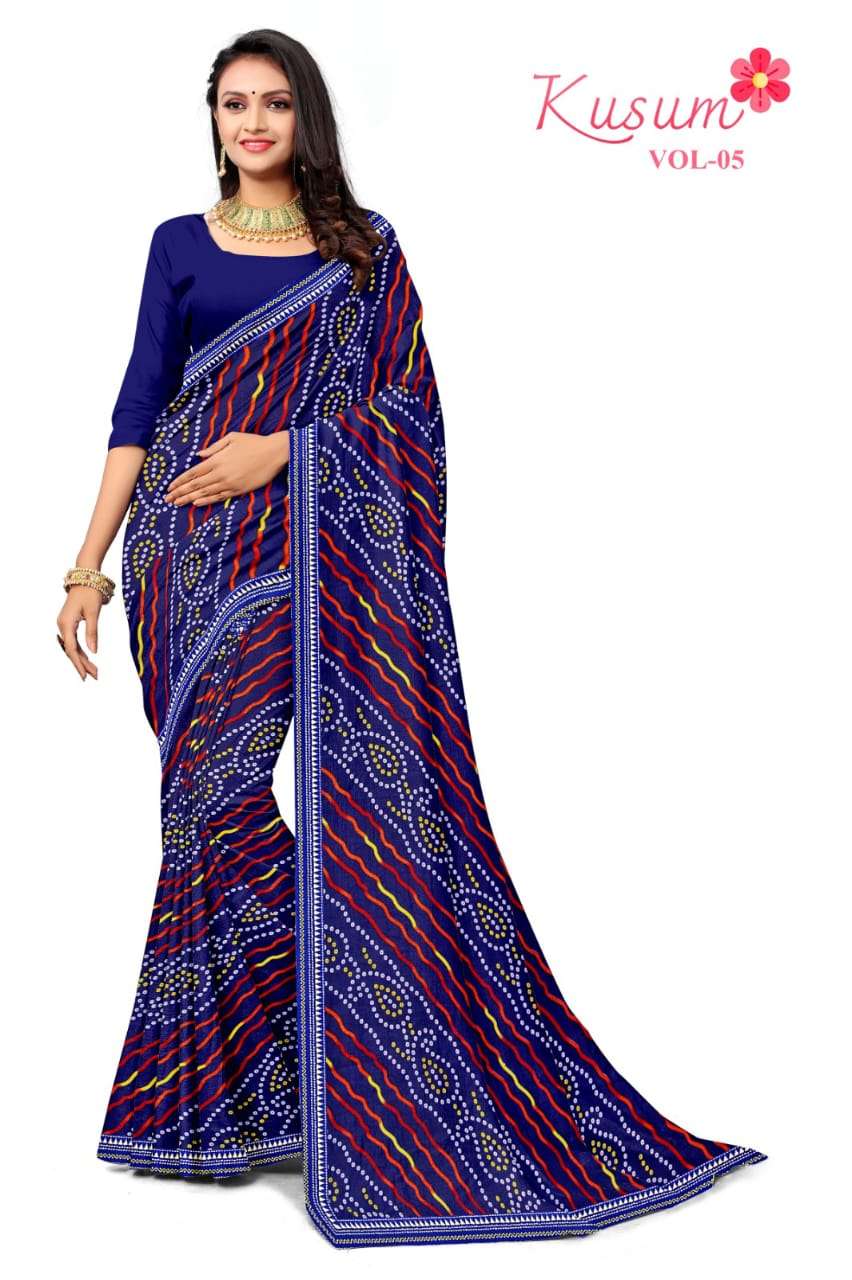 KAMYA KUSUM-5 RENIAL SAREES Wholesale catalog