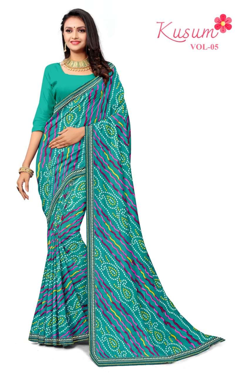 KAMYA KUSUM-5 RENIAL SAREES Wholesale catalog