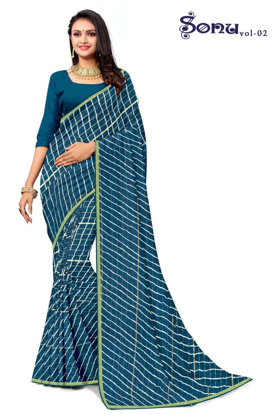 KAMYA SONU 2 RENIAL JARI WEAVING SAREES Wholesale catalog