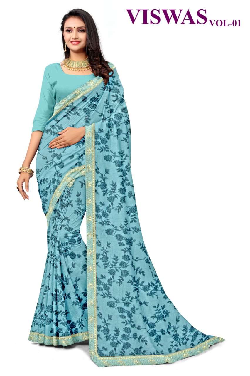 KAMYA VISWAS-1 CHIFFON SAREES Wholesale catalog