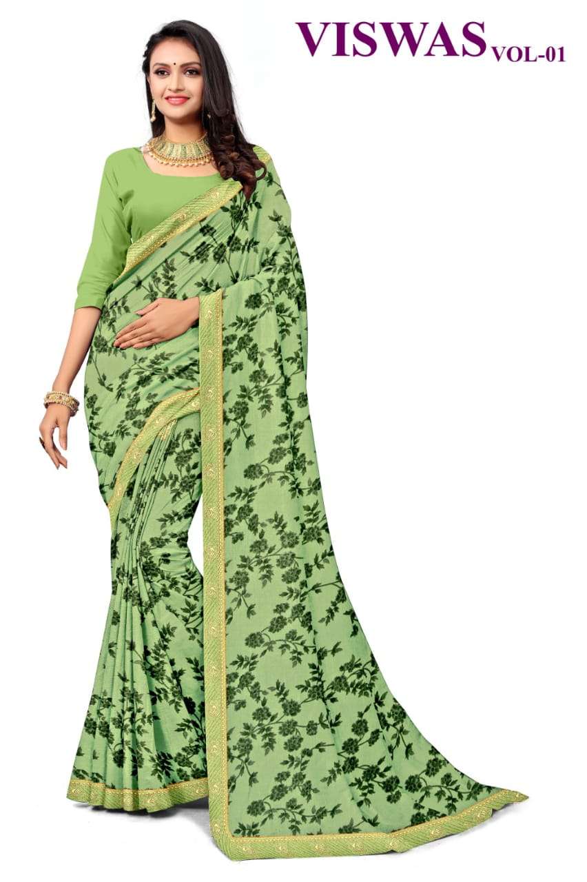 KAMYA VISWAS-1 CHIFFON SAREES Wholesale catalog