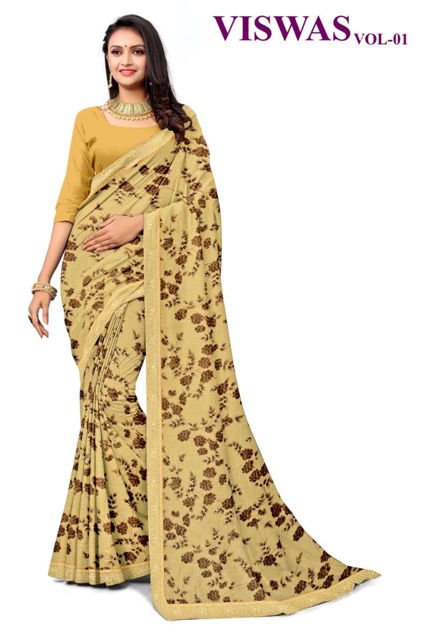 KAMYA VISWAS-1 CHIFFON SAREES Wholesale catalog