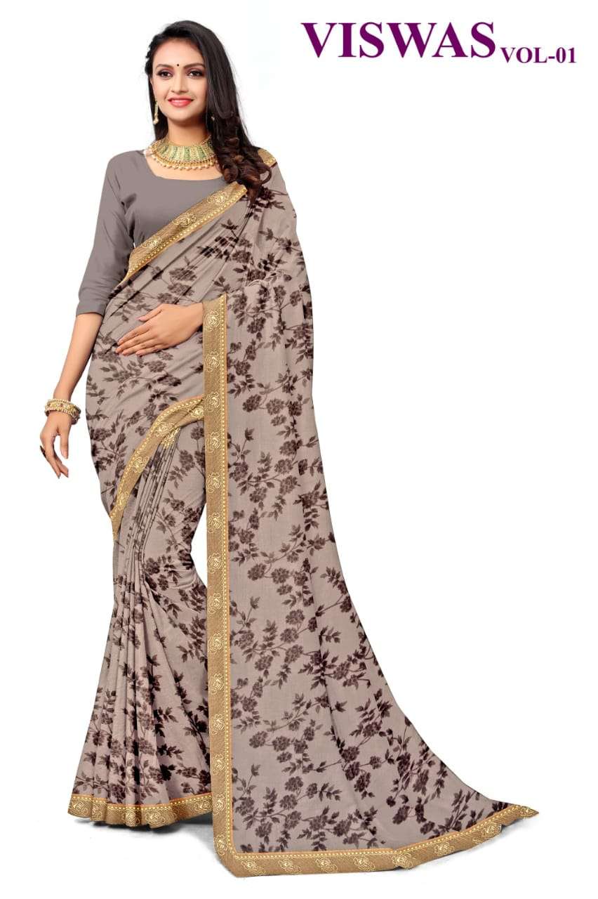 KAMYA VISWAS-1 CHIFFON SAREES Wholesale catalog