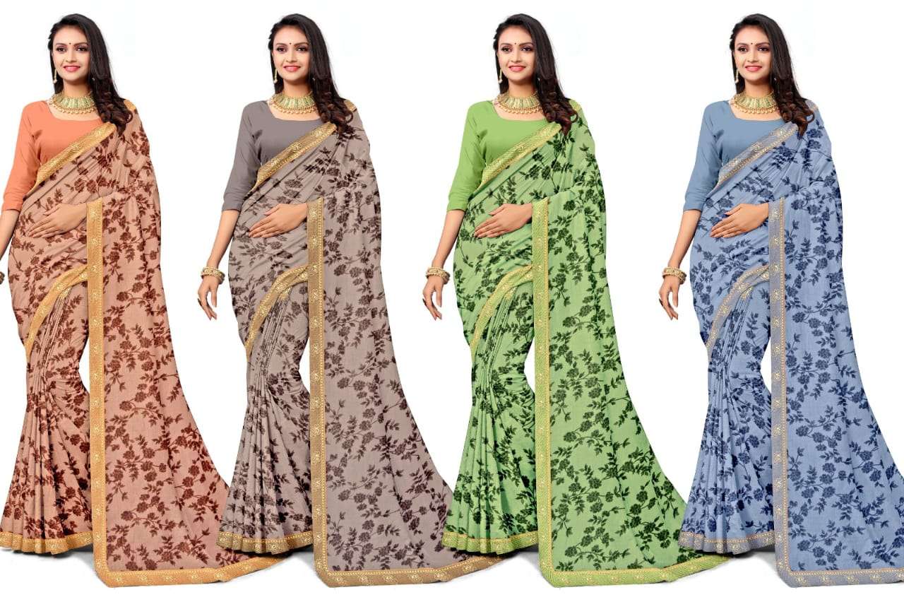 KAMYA VISWAS-1 CHIFFON SAREES Wholesale catalog
