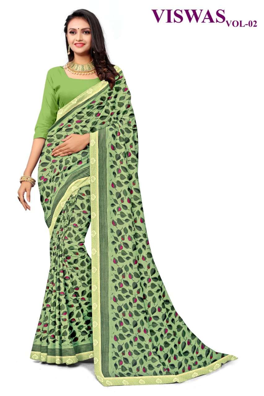 KAMYA VISWAS-2 CHIFFON SAREES Wholesale catalog