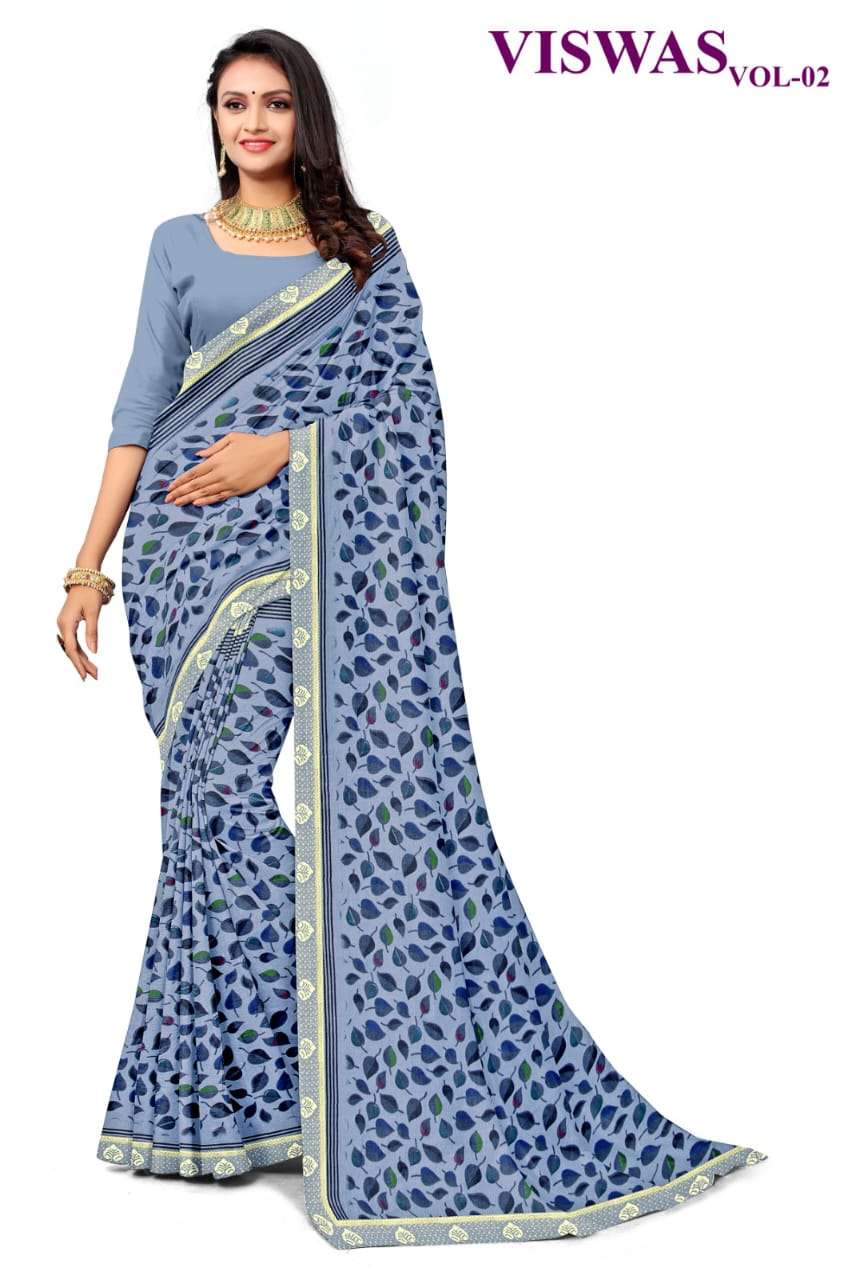 KAMYA VISWAS-2 CHIFFON SAREES Wholesale catalog