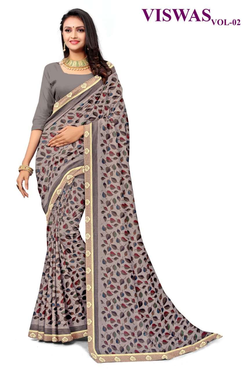 KAMYA VISWAS-2 CHIFFON SAREES Wholesale catalog