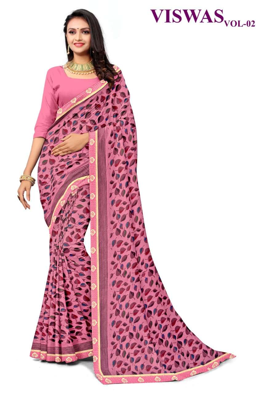 KAMYA VISWAS-2 CHIFFON SAREES Wholesale catalog