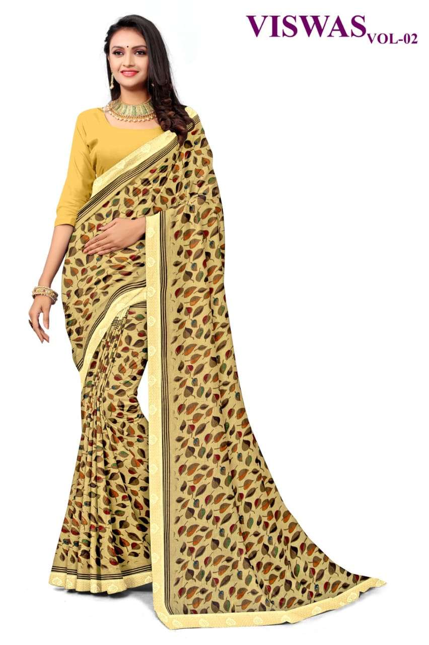 KAMYA VISWAS-2 CHIFFON SAREES Wholesale catalog