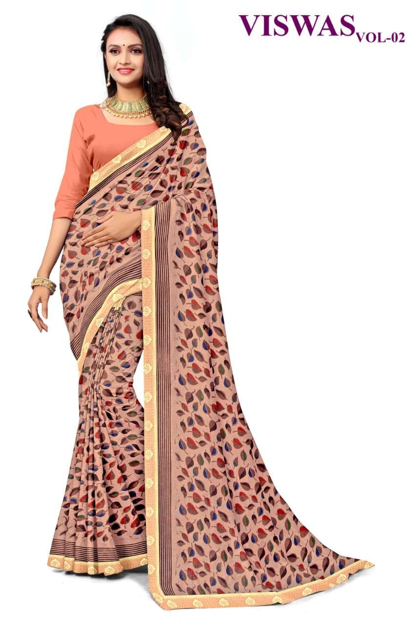 KAMYA VISWAS-2 CHIFFON SAREES Wholesale catalog