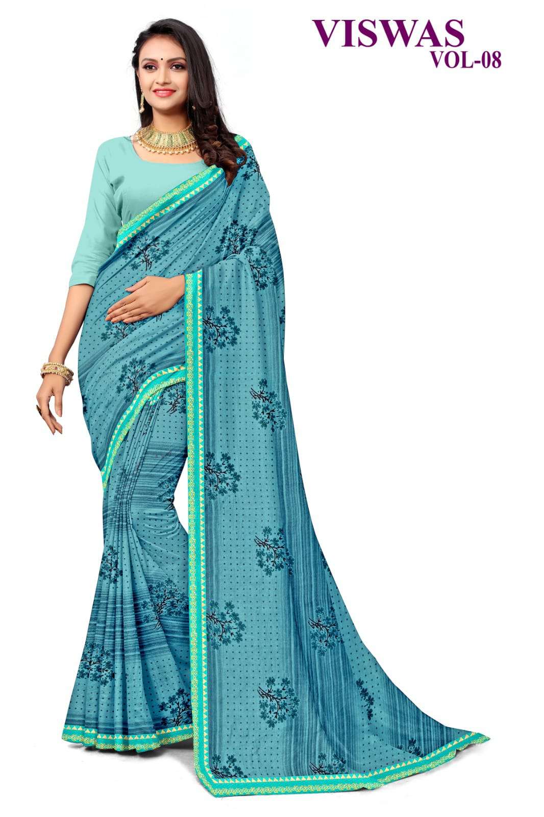 KAMYA VISWAS-8 CHIFFON SAREES Wholesale catalog