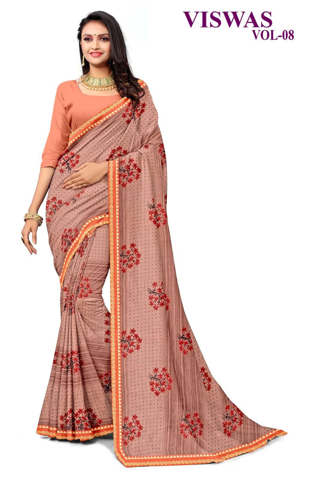 KAMYA VISWAS-8 CHIFFON SAREES Wholesale catalog