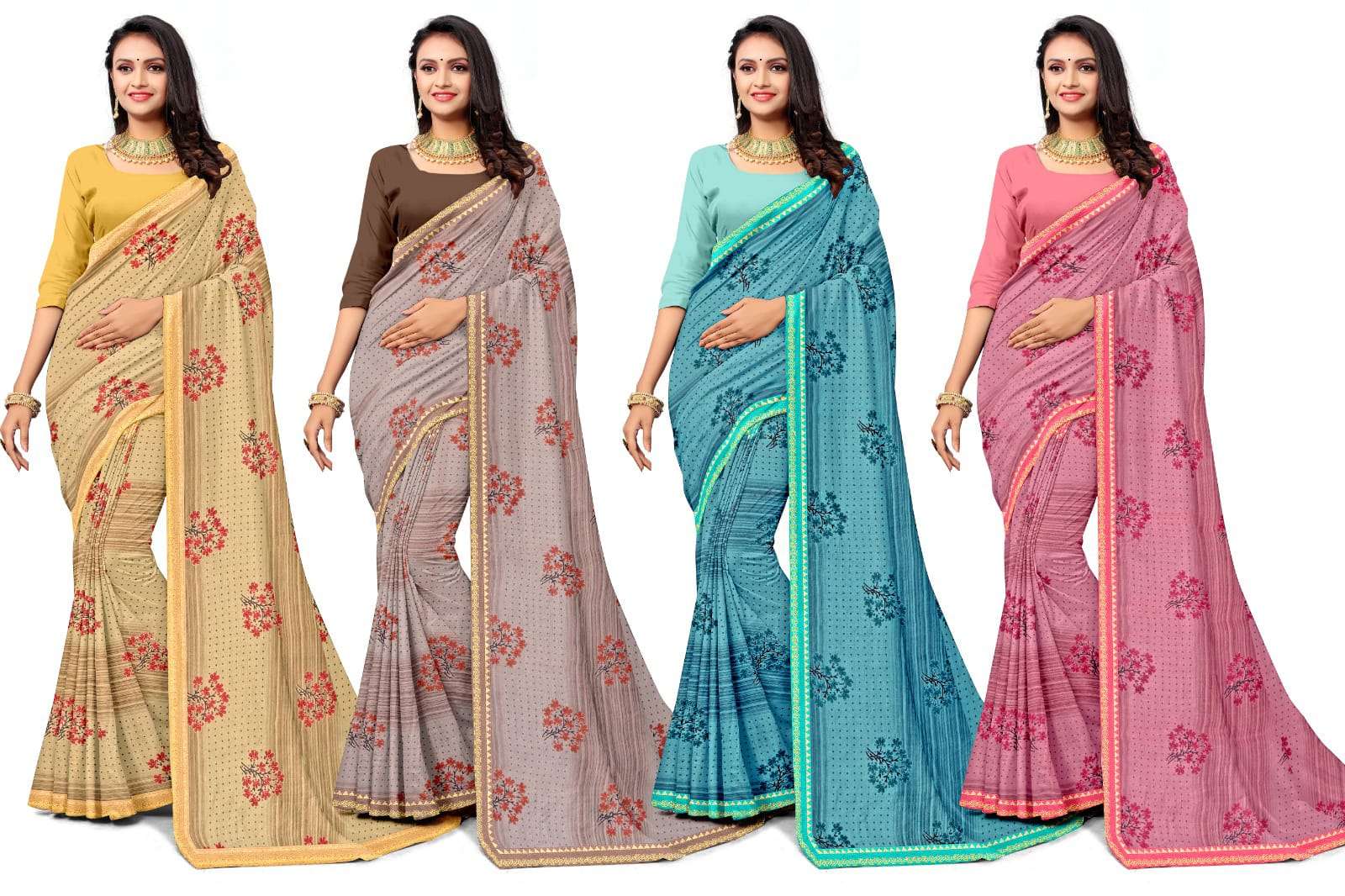 KAMYA VISWAS-8 CHIFFON SAREES Wholesale catalog