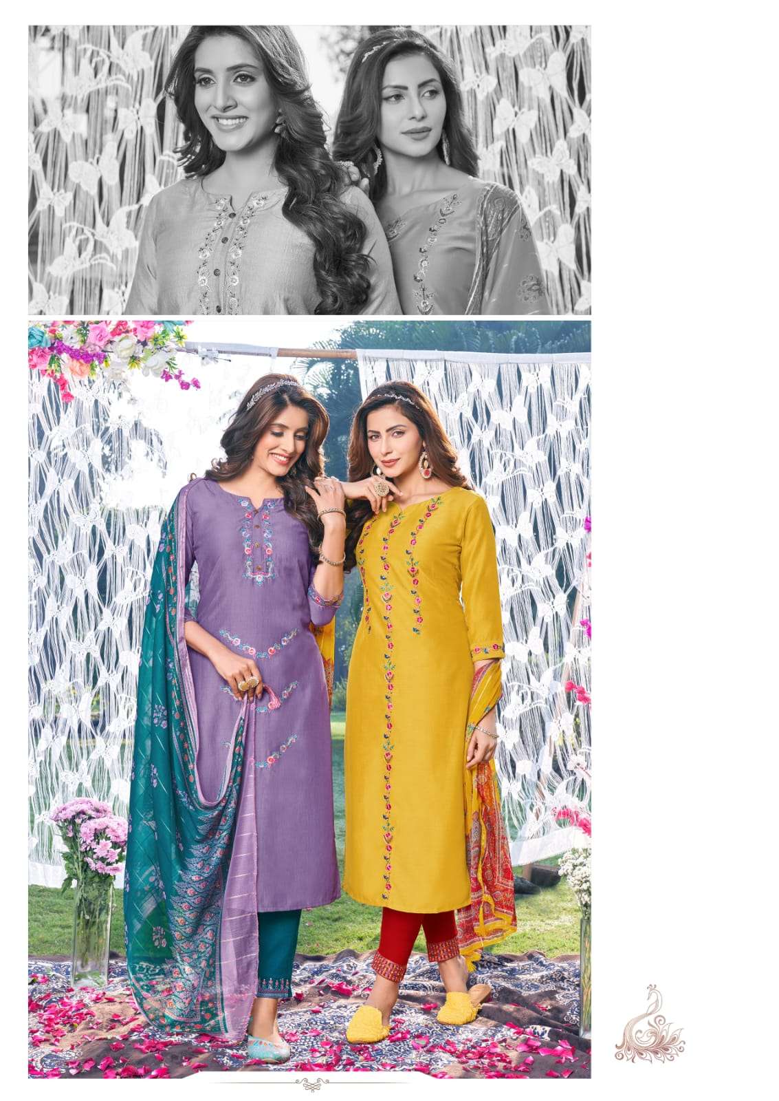 KARISSA RAAS Trendy premium viscose chinon Kurti Wholesale catalog
